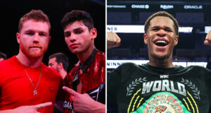 Ryan Garcia believes his April 20 fight is bigger than any Canelo Alvarez bout outside of David Benavidez Photo Credit: Tom Hogan/Golden Boy/Getty Images/Ed Mulholland/Matchroom