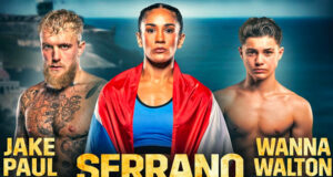 Amanda Serrano defends her featherweight world titles against Nina Meinke on Saturday, with Jake Paul also on the card in Puerto Rico Photo Credit: DAZN