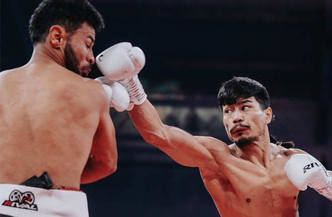 Zaurbek extended his undefeated record.  Photo: Wasserman Boxing