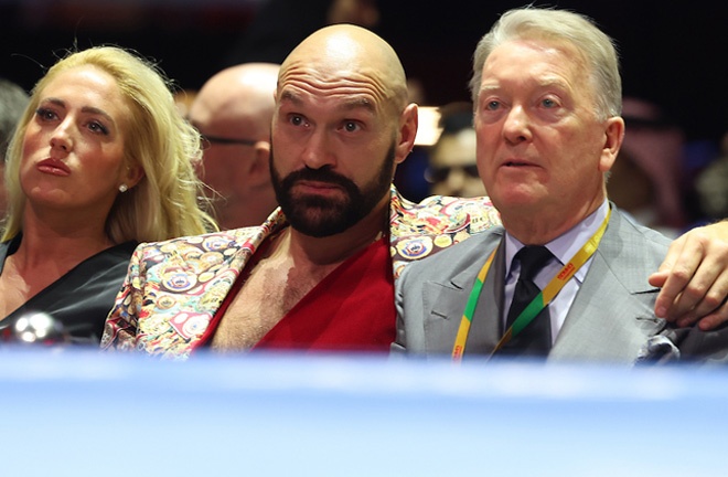 Fury was in attendance to watch Joshua's win over Ngannou Photo Credit: Mark Robinson/Matchroom Boxing