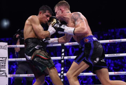 Dalton Smith scores career-best win, knocks out Jose Zepeda in five and calls out Adam Azim. Photo Credit: Matchroom Boxing.