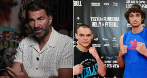 Eddie Hearn has predicted that Tim Tszyu vs Sebastian Fundora will "flop" on Amazon pay-per-view on Saturday Photo Credit: Melina Pizano/Matchroom/Esther Lin/Premier Boxing Champions