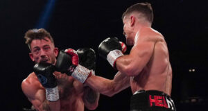 Nathan Heaney and Brad Pauls put on a memorable British title fight in Birmingham. (Photo Credit: Queensberry)