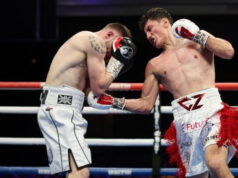 Zepeda proved to be far too much for the brave Hughes (Photo Credit: Cris Edqueda, Golden boy)