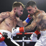 Hughes was deemed unfortunate to fall short against Kambosos Jr Photo Credit: Mikey Williams/Top Rank