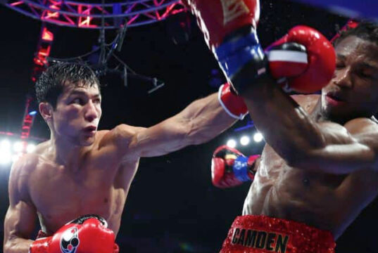 Ford produced a dramatic finish in Verona (Photo Credit, Mikey Williams Top Rank)