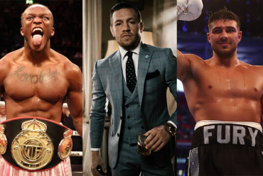 KSI and Tommy Fury seem to be on Conor Mcgregor's radar. (Photo Credit: Dave Fogarty GQ, Jamie McPhilimey, Leigh Dawney Misfits)