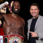 Hearn took Okolie to his first world title before their acrimonious split Photo Credit: Mark Robinson/Matchroom Boxing