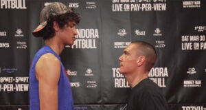 Tszyu will have to overcome a significant height difference against Fundora. (Photo Credit: PBC)