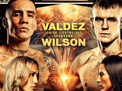 Valdez and Wilson lock horns in an intriguing 130lb clash. (Top Rank)