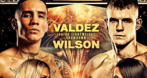 Valdez and Wilson lock horns in an intriguing 130lb clash. (Top Rank)