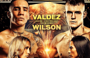 Valdez and Wilson lock horns in an intriguing 130lb clash. (Top Rank)