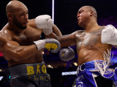 Fabio Wardley and Frazer Clarke battled to a thrilling split decision draw at the O2 Arena last year Photo Credit: Lawrence Lustig/BOXXER