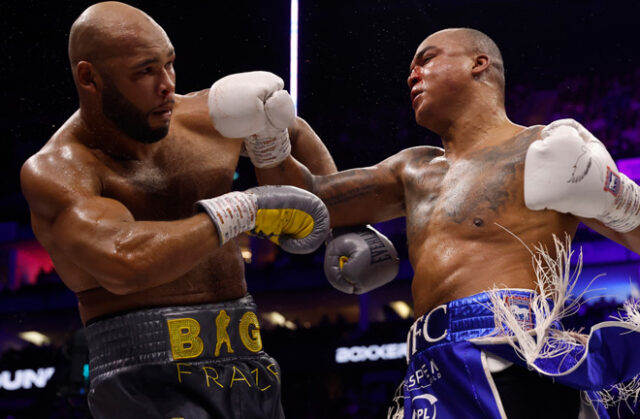 Fabio Wardley and Frazer Clarke battled to a thrilling split decision draw at the O2 Arena on Sunday Photo Credit: Lawrence Lustig/BOXXER