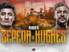 William Zepeda faces Maxi Hughes in a lightweight title eliminator in Las Vegas on Saturday Photo Credit: Golden Boy Boxing