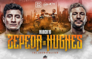 William Zepeda faces Maxi Hughes in a lightweight title eliminator in Las Vegas on Saturday Photo Credit: Golden Boy Boxing
