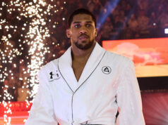 Joshua still very much has a target on his back (Photo Credit: Mark Robinson/Matchroom Boxing)