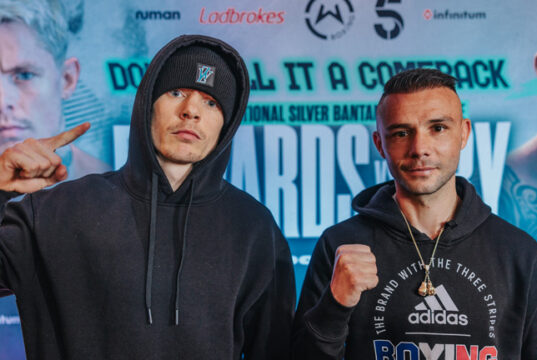 Charlie Edwards faces Georges Ory for the vacant WBC International Silver bantamweight title on Friday at York Hall, live on Channel 5 Photo Credit: Wasserman Boxing