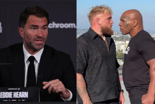 Hearn is not a fan in the slightest of the fight between Paul and Tyson (Photo Credit: Mark Robinson, Matchroom & MVP)