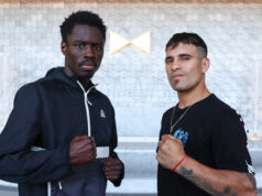 Richardson Hitchins faces Gustavo Lemos in an IBF super lightweight title final eliminator in Las Vegas on Saturday night Photo Credit: Ed Mulholland/Matchroom