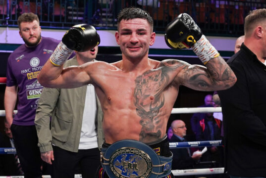 Sam Noakes won the European lightweight title with a points win over Yvan Mendy at York Hall Photo Credit: Noakes and Mendy embrace after their fight Photo Credit: Stephen Dunkley/Queensberry Promotions