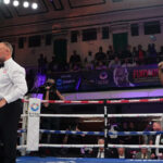 Bentley obliterated Dignum at York Hall (Photo Credit: Stephen Dunkley, Queensberry)