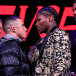 Ford and Ball face-to-face ahead of Saturday’s showdown Photo Credit: Mark Robinson/Matchroom Boxing
