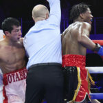 Ford won the WBA title with a dramatic last-gasp stoppage win against Kholmatov in March Photo Credit: Mikey Williams/Top Rank