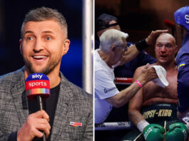 Carl Froch has described Tyson Fury's corner as "unprofessional" following his defeat to Oleksandr Usyk Photo Credit: Dave Thompson/Matchroom Boxing/Reuters