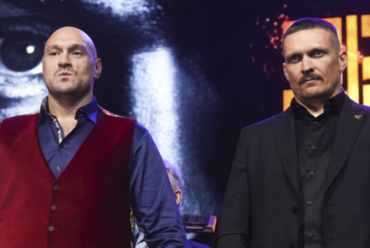 Tyson Fury faces Oleksandr Usyk for the undisputed heavyweight crown in Riyadh, Saudi Arabia on Saturday Photo Credit: Top Rank