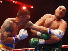 Fury was almost stopped by Usyk first time around (Photo Credit: Mikey Williams, Top Rank)
