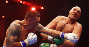 Fury was almost stopped by Usyk first time around (Photo Credit: Mikey Williams, Top Rank)