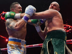 Oleksandr Usyk becomes undisputed heavyweight champion of the world with a split decision victory of Tyson Fury in Riyadh. Photo Credit: Queensberry Promotions