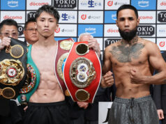 Naoya Inoue defends his undisputed super bantamweight titles against Luis Nery at the Tokyo Dome on Monday Photo Credit: Naoki Fukuda