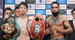 Naoya Inoue defends his undisputed super bantamweight titles against Luis Nery at the Tokyo Dome on Monday Photo Credit: Naoki Fukuda