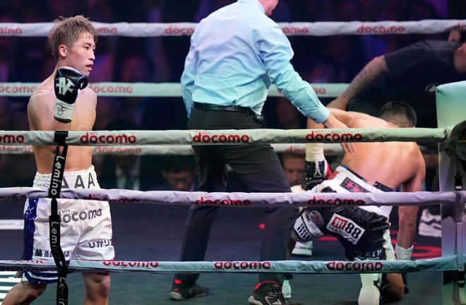 Inoue toppled Tapales to become undisputed at a second weight class (Photo Credit: AP)