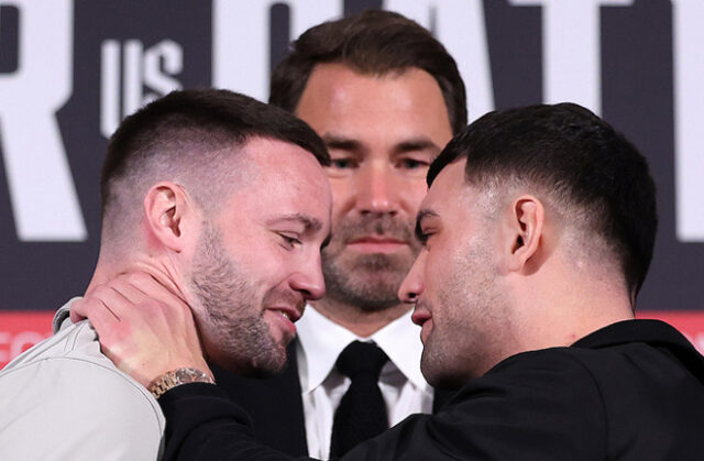 Josh Taylor and Jack Catterall are working through their injuries in Saturday's second leg in Leeds.  Photo: Mark Robinson/Matchroom Boxing