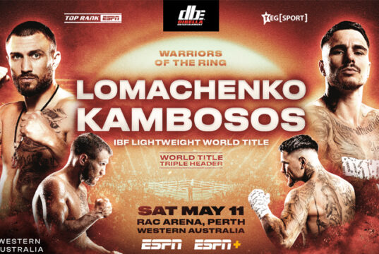 Lomachenko and Kambosos lock horns for lightweight gold in Perth (Top Rank)