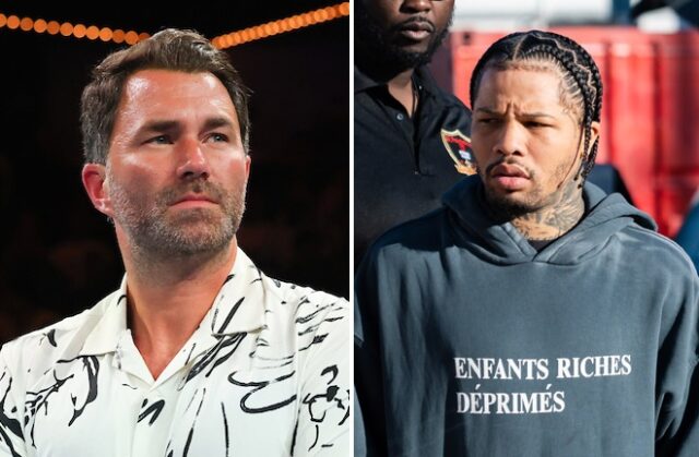 Eddie Hearn has hit out at Gervonta Davis for his tweet following Ryan Garcia's failed drugs test Photo Credit: Ed Mulholland/Matchroom/Ryan Hafey/ Premier Boxing Champions