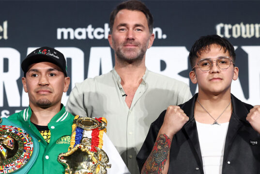 Estrada will look to defend his world title against Rodriguez (Photo Credit: Matchroom)