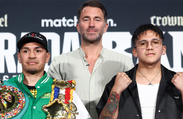 Estrada will look to defend his world title against Rodriguez (Photo Credit: Matchroom)