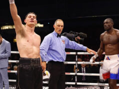 Billam-Smith retained his WBO world title against Riakporhe (Photo Credit: Lawrence Lustig, Boxxer)
