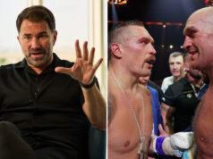 Eddie Hearn is edging towards Oleksandr Usyk to beat Tyson Fury again in their rematch later this year Photo Credit: Mark Robinson/Matchroom Boxing/Stephen Dunkley/Queensberry Promotions