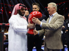 Frank Warren's Queensberry whitewashed Eddie Hearn's Matchroom in Riyadh (Photo Credit: Mark Robinson, Matchroom)