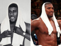 Anthony Joshua has a lookalike called Iffy Onwuachu Photo Credit: Instagram @raphael_dh/PA