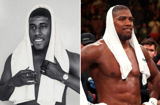 Anthony Joshua has a lookalike called Iffy Onwuachu Photo Credit: Instagram @raphael_dh/PA