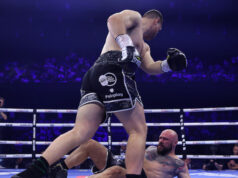 Johnny Fisher knocked out Alen Babic inside the opening minute of their fight at the Copper Box Arena on Saturday Photo Credit: Mark Robinson/Matchroom Boxing
