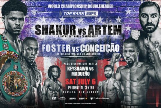 Shakur Stevenson defends his WBC lightweight world title against Artem Harutyunyan in Newark on Saturday, live on Sky Sports Photo Credit: Top Rank