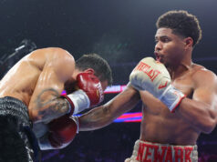 Shakur Stevenson defended his WBC lightweight world title with a comfortable win over Artem Harutyunyan in Newark on Saturday Photo Credit: Mikey Williams/Top Rank