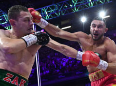 Callum Simpson beat Zak Chelli to become British and Commonwealth super middleweight champion in Barnsley Photo Credit: Lawrence Lustig/BOXXER